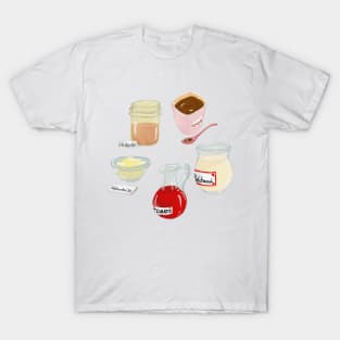 Five French sauces - a heart for cooking T-Shirt